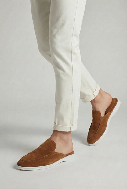 Yacht Suède Mule Tan