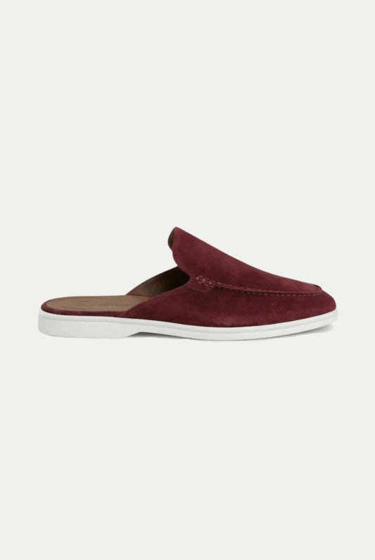Yacht Suède Mule Burgundy