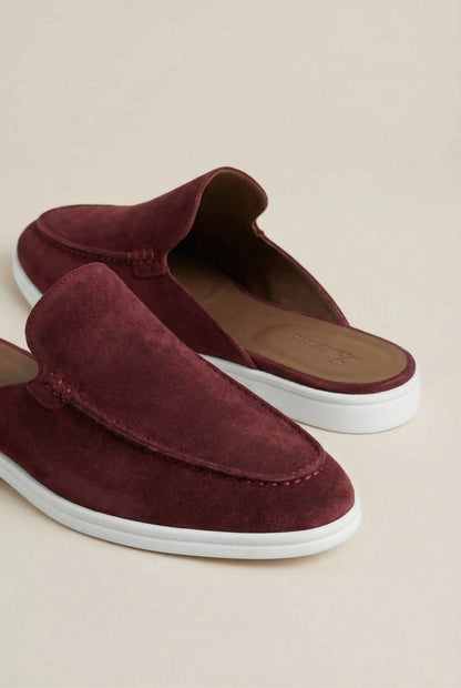 Yacht Suède Mule Burgundy