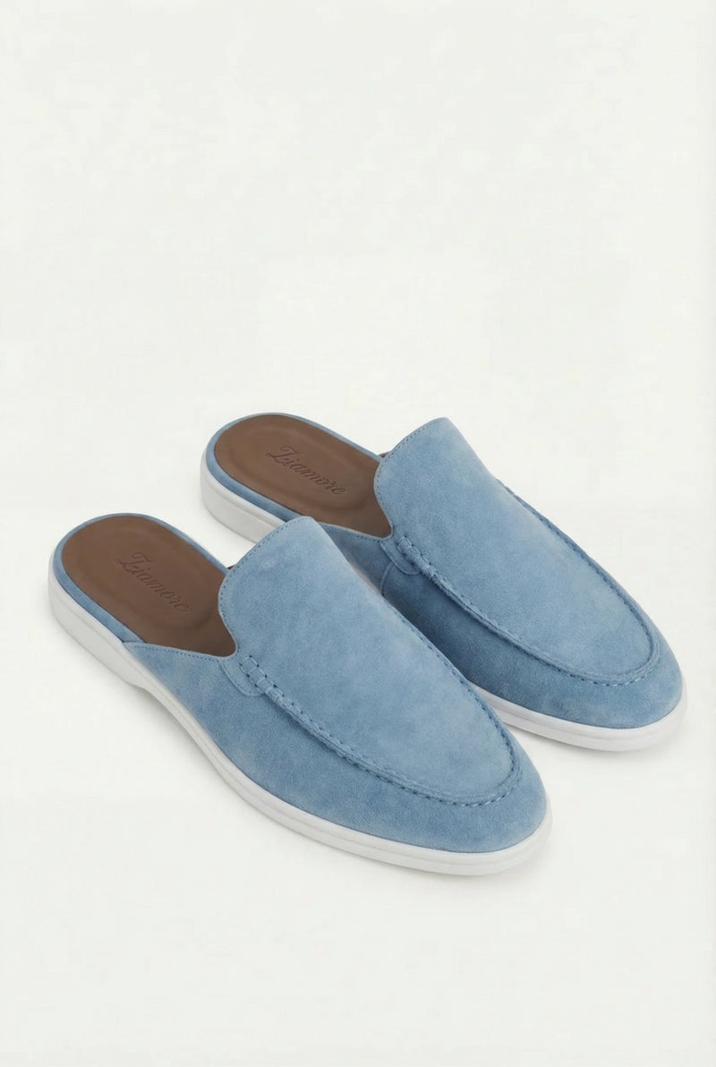 Yacht Suède Mule Light Blue